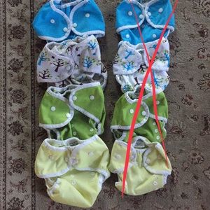 Thirsties Size 2 Diaper Covers, lot of 4